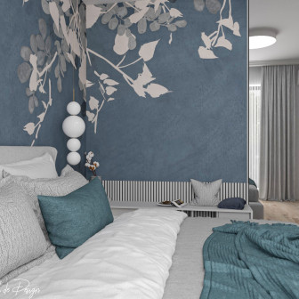 Blue Nature Bedroom