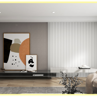 Panou decorativ 3D riflat, model WP1