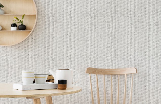 Linen White - Fototapet Texturat Alb