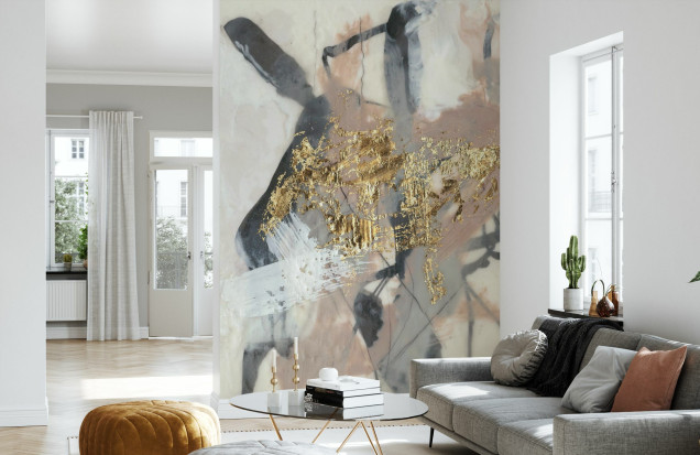 Fototapet Abstract Golden Blush