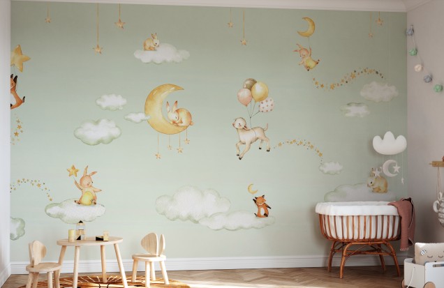 Sweet Dreams, Green - Fototapet pentru Copii |