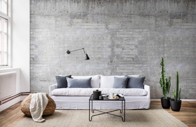 Fototapet Beton cu Lemn |