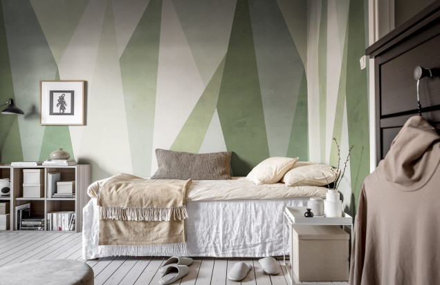 Tapet Geometric Modern - Crystal, Moss