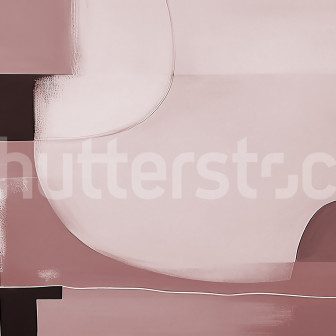 Fototapet cu forme abstracte în nuanțe de burgundy într-o cameră de zi.