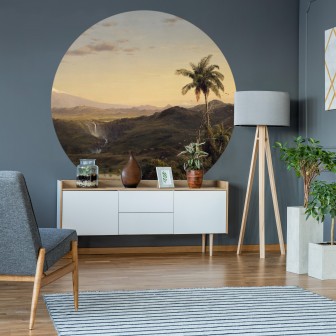 Wallpaper rotund cu peisaj exotic din America de Sud