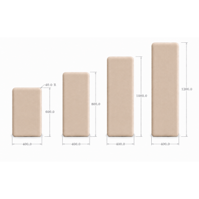 Panou tapițat Cvadrat, crem, Simply Wall Panels