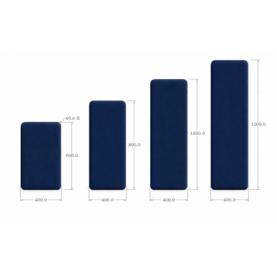 Panou tapițat Cvadrat, bleumarin, Simply Wall Panels