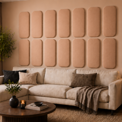 Panou tapițat Cvadrat, roz, Simply Wall Panels