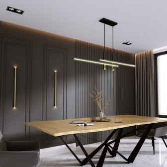 Riflaj decorativ 3D cu aspect de nuc