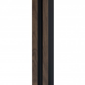 Profil stânga pentru riflaj decorativ 3D Vasco, Walnut, 270x6.2cm, Lamelio