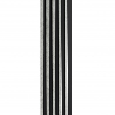 Profil stânga pentru riflaj decorativ 3D Asti, Silver, 270x5.2cm, Lamelio