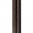 Profil stânga pentru riflaj decorativ 3D Milo, Walnut, 270x4.2cm, Lamelio