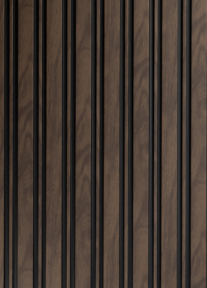 Riflaj decorativ 3D cu aspect de nuc într-un living elegant