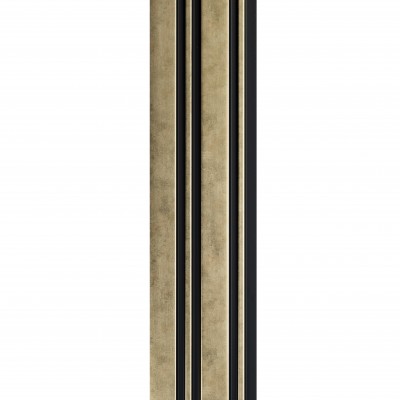 Profil stânga pentru riflaj decorativ 3D Milo, Auriu, 270x4.2cm, Lamelio