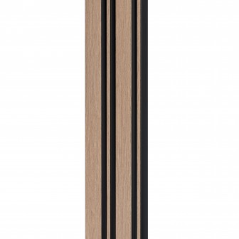 Profil stânga pentru riflaj decorativ 3D Milo, Oak Sonoma, 270x4.2cm, Lamelio
