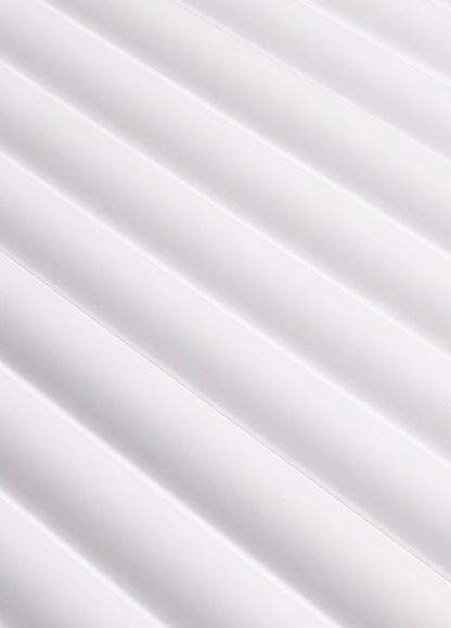 Tapet 3D cu aspect riflat, alb, cu design modern minimalist, ideal pentru decorarea unui birou