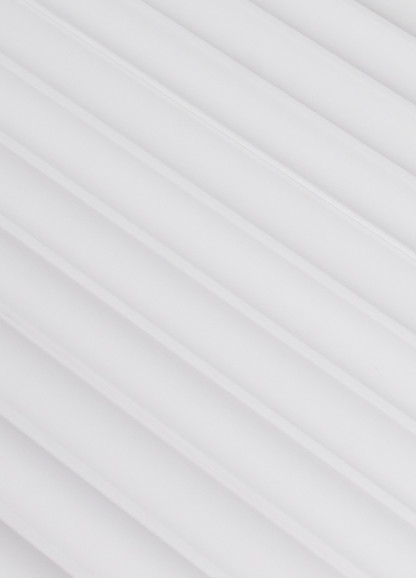 Panou decorativ riflat 3D alb, dimensiuni 270x12 cm