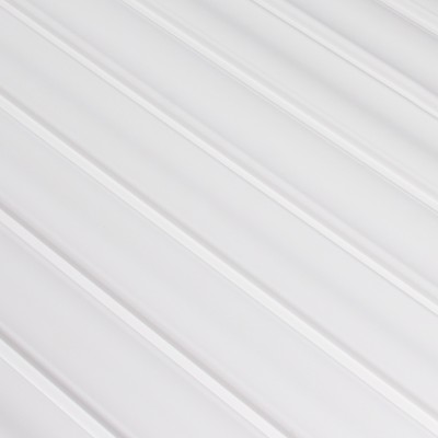 Panou riflat 3D Versal, Alb, 270x11.5 cm - design modern, textură subtilă, efect 3D.