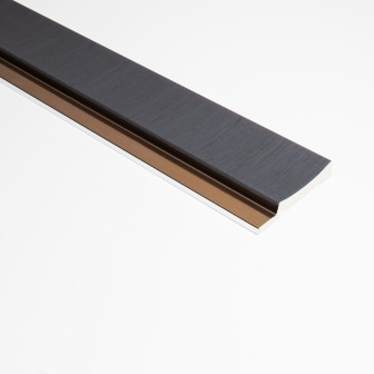 Profil stânga pentru riflaj decorativ 3D Amber, Antracit, 270x6.8 cm, Lamelio