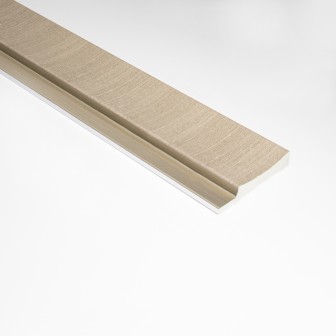 Profil stânga pentru riflaj decorativ 3D Amber, Bej, 270x6.8 cm, Lamelio