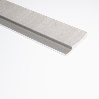 Profil stânga pentru riflaj decorativ 3D Amber, Gri, 270x6.8 cm, Lamelio