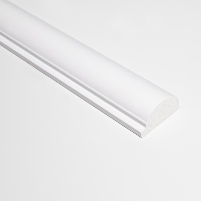 Profil stânga pentru riflaj decorativ 3D Luna, Alb, 270x3.5 cm, Lamelio