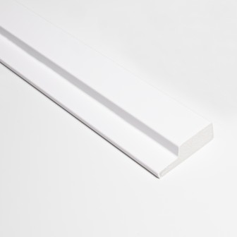 Profil stânga pentru riflaj decorativ 3D Olmo, Alb, 270x4.2 cm, Lamelio