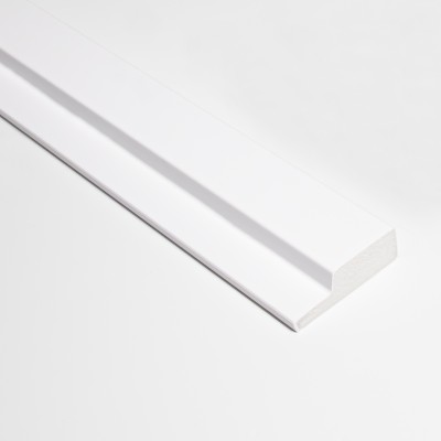 Profil stânga pentru riflaj decorativ 3D Olmo, Alb, 270x4.2 cm, Lamelio