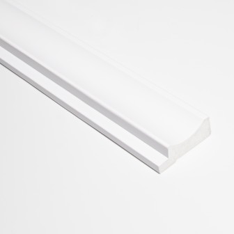 Profil stânga pentru riflaj decorativ 3D Onda, Alb, 270x3.8cm, Lamelio