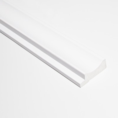 Profil stânga pentru riflaj decorativ 3D Onda, Alb, 270x3.8cm, Lamelio