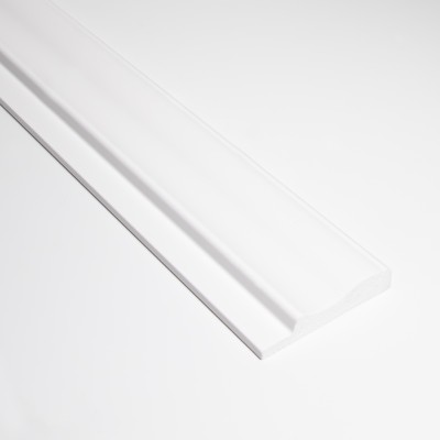 Profil stânga pentru riflaj decorativ 3D Versal, Alb, 270x6.4 cm, Lamelio