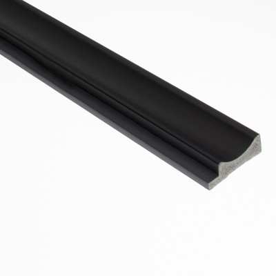 Profil stânga pentru riflaj decorativ 3D Onda, Negru, 270x3.8cm, Lamelio