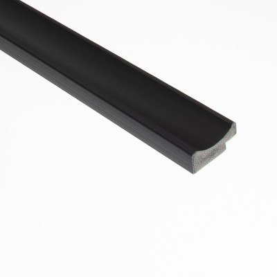 Profil dreapta pentru riflaj decorativ 3D Onda, Negru, 270x3.2cm, Lamelio