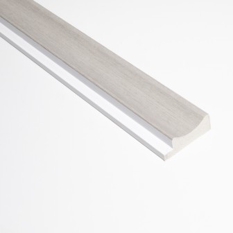 Profil stânga pentru riflaj decorativ 3D Onda, Gri, 270x3.8cm, Lamelio