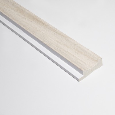 Profil stânga pentru riflaj decorativ 3D Onda, Stejar Alb, 270x3.8cm, Lamelio