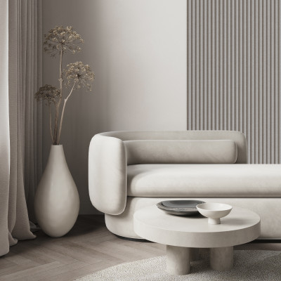 Panou decorativ riflat gri Stone Grey