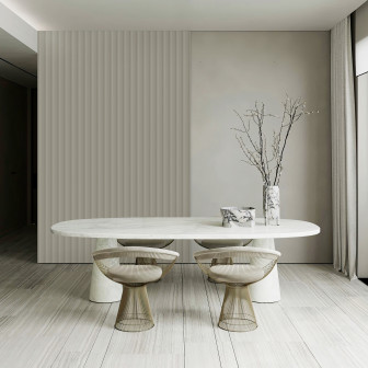 Panou decorativ riflat Desert Beige, ideal pentru design interior modern