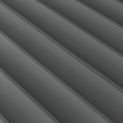 Profil dreapta pentru panou riflat Shadow Grey, aplicat pe perete