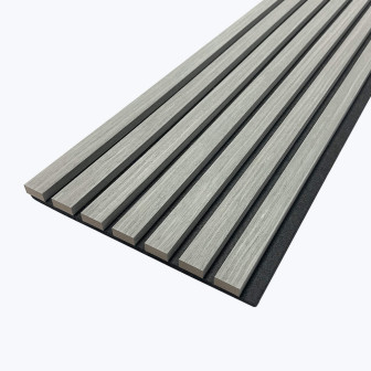 Profil dreapta pentru riflaj decorativ MDF, Grey, fonoabsorbant, 270x2.7cm, Lamelio