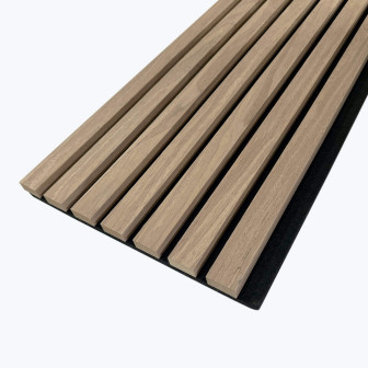 Profil dreapta pentru riflaj decorativ MDF, Sonoma Oak, fonoabsorbant, 270x2.7cm, Lamelio