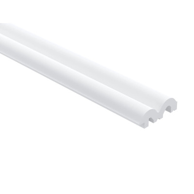 Profil stânga pentru riflajul decorativ 3D Sereno Lamela White L0401, 270 x 1.25 x 4 cm, Mardom Decor