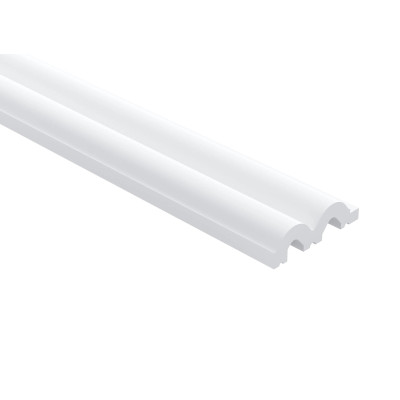 Profil dreapta pentru riflajul decorativ 3D Sereno Lamela White L0401, 270 x 1.25 x 4 cm, Mardom Decor