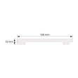 Profil stânga pentru panoul mat BW001T, 200 x 1.2 x 12 cm, Mardom Decor