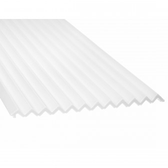 Panou decorativ riflat 3D alb