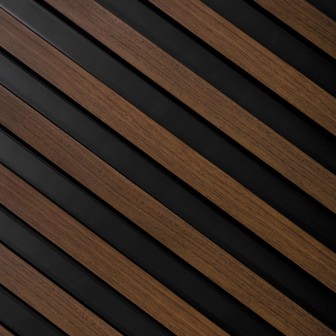 Panou riflat 3D Lamelli Largo, Dark Oak, 270x12 cm, Mardom Decor Panouri decorative riflate (riflaje) Mardom Decor MRD-L0304, material: