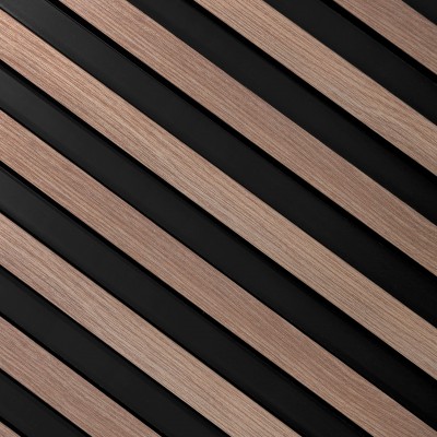 Riflaj decorativ 3D Grey Oak, 270x12 cm