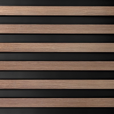 Riflaj decorativ 3D Grey Oak, 270x12 cm