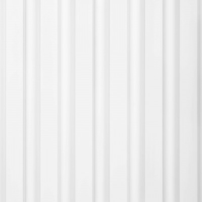 Panou decorativ riflat 3D alb, 270x12 cm