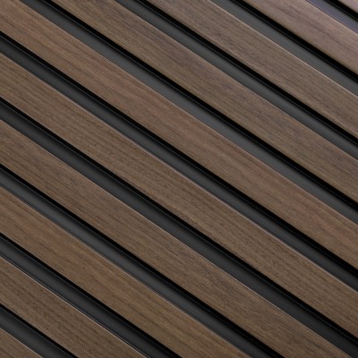 Riflaj decorativ 3D Dark Oak, 270x12 cm