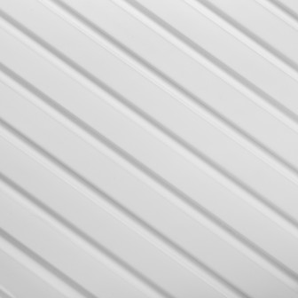 Panou riflat 3D Lamelli Medio, White, 270x12 cm, Mardom Decor Panouri decorative 3D Mardom Decor MRD-L0201, material: